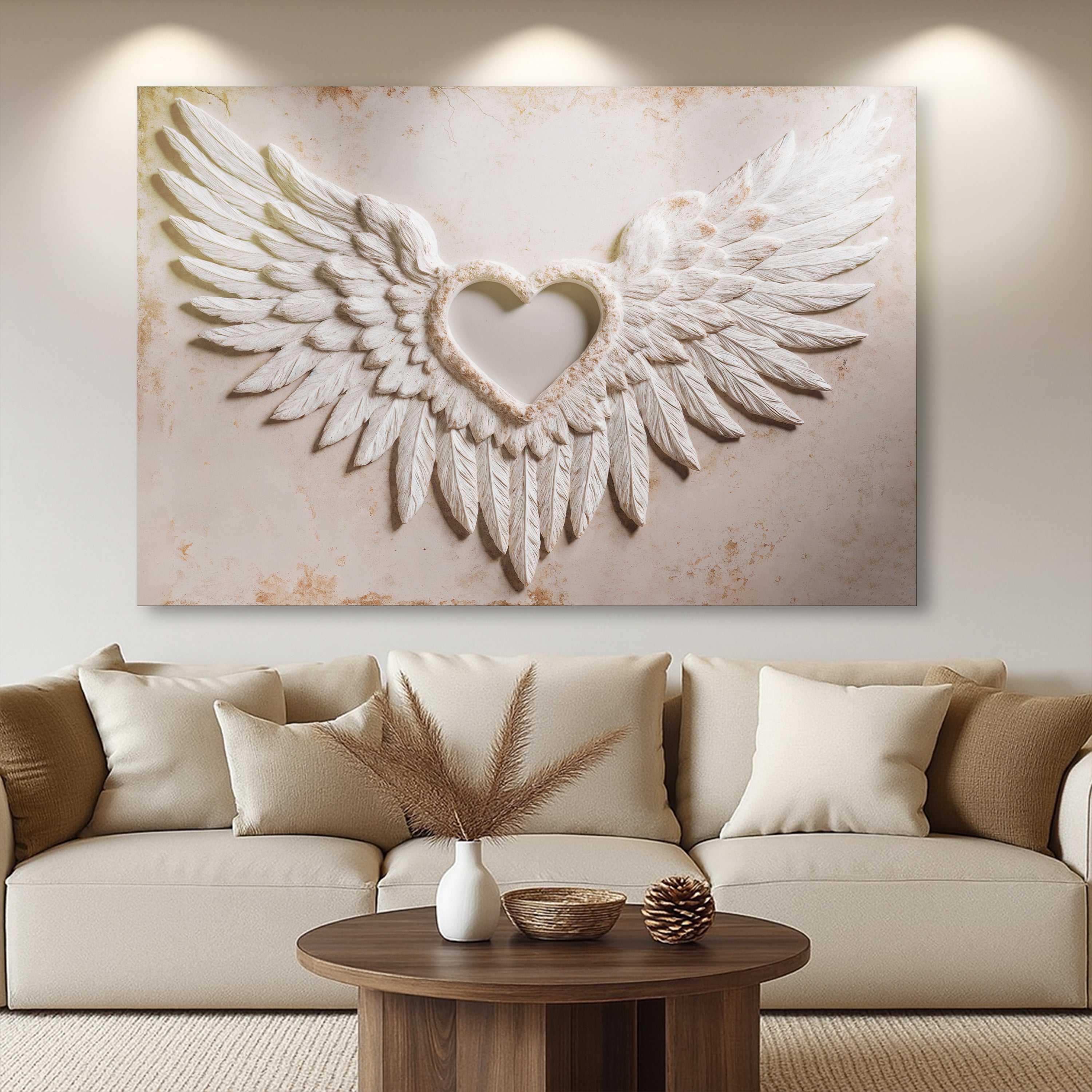 Abstrakte Wandkunst „Flügel der Liebe II“