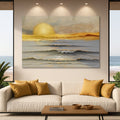 Goldener Horizont Ruhige Wandkunst
