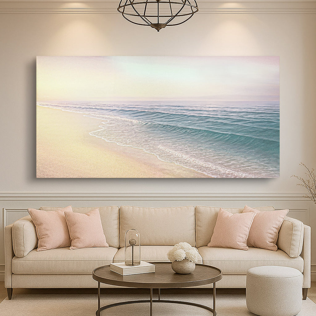 Glückseligkeit am Strand: Küsten-Wandkunst