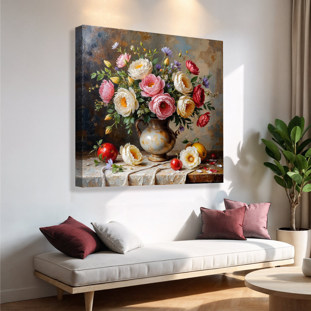 Sommerblumen-Vase Wandkunst