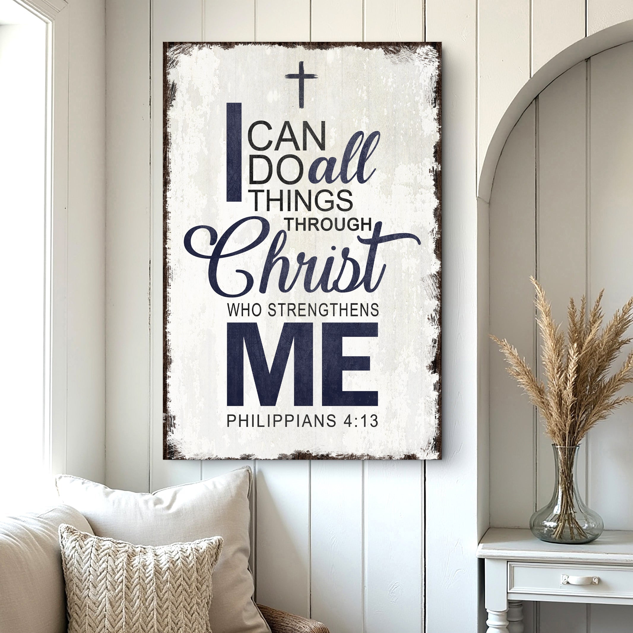 Philipper 4,13 - Ich vermag alles durch den, der mich mächtig macht, Christus – Glaube Zeichen II