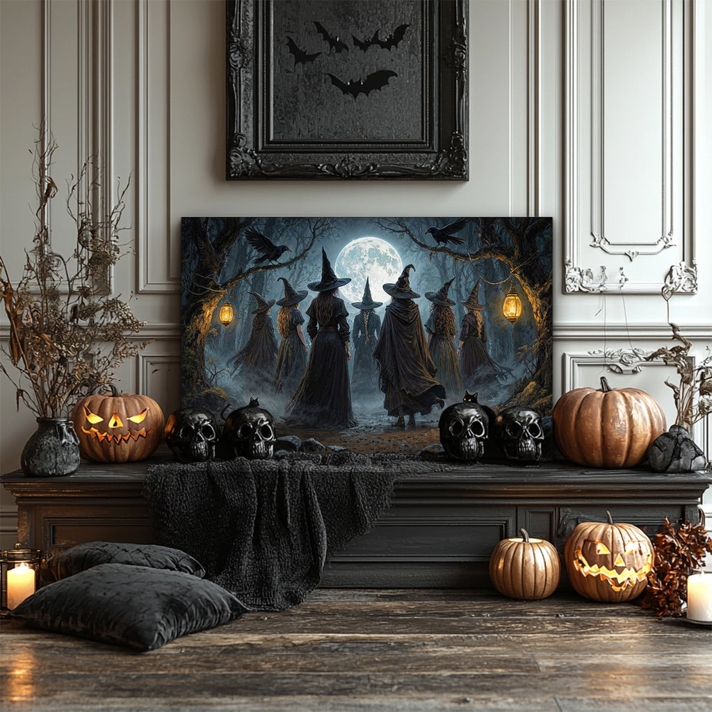 Hexenzirkel Halloween Wandkunst