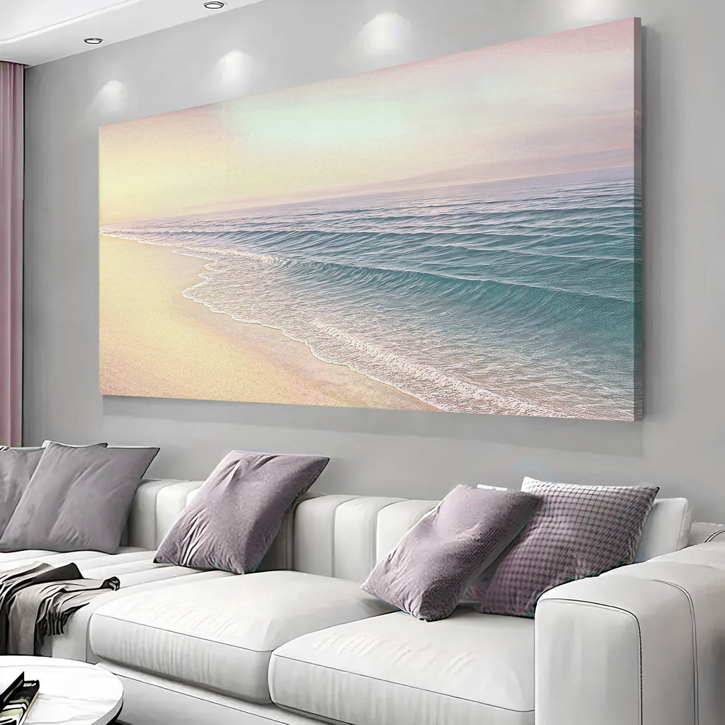 Glückseligkeit am Strand: Küsten-Wandkunst