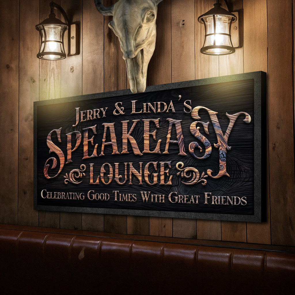 Wandschild Speakeasy Lounge