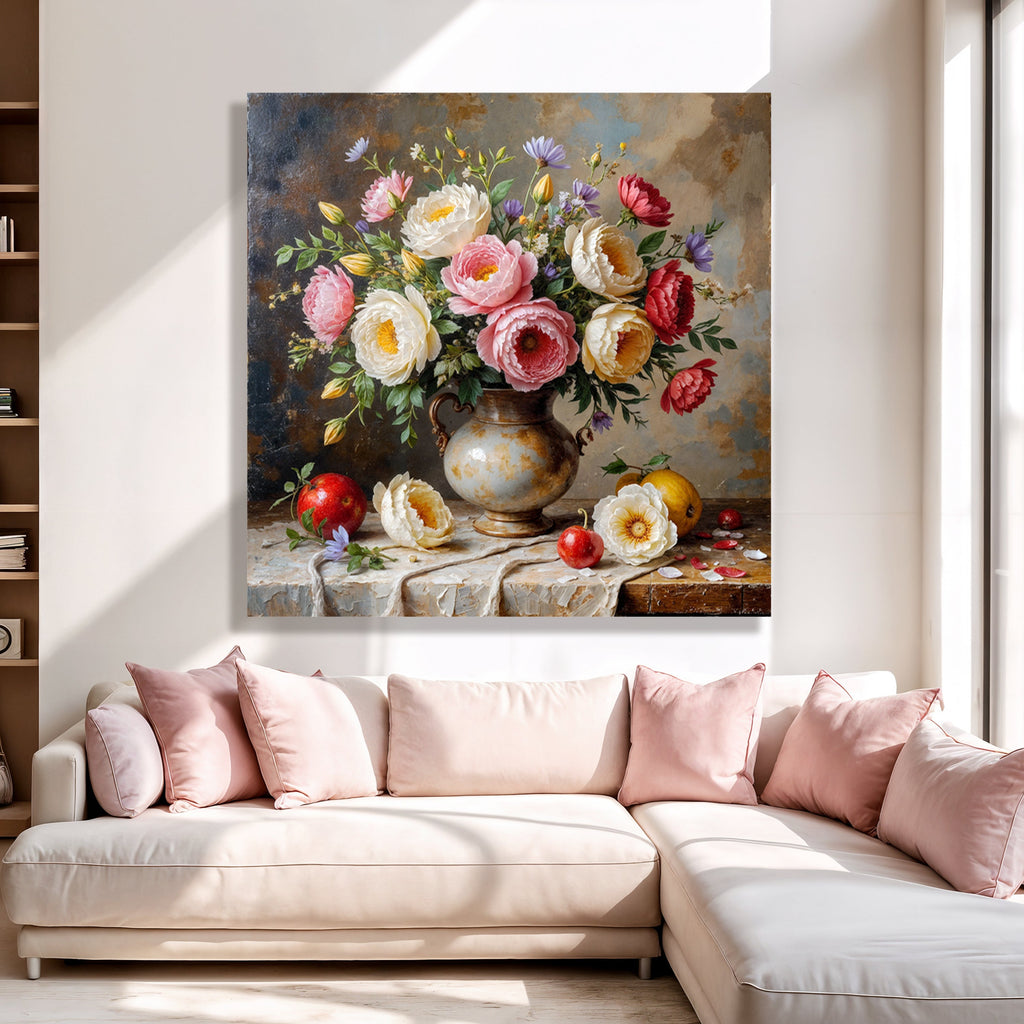 Sommerblumen-Vase Wandkunst