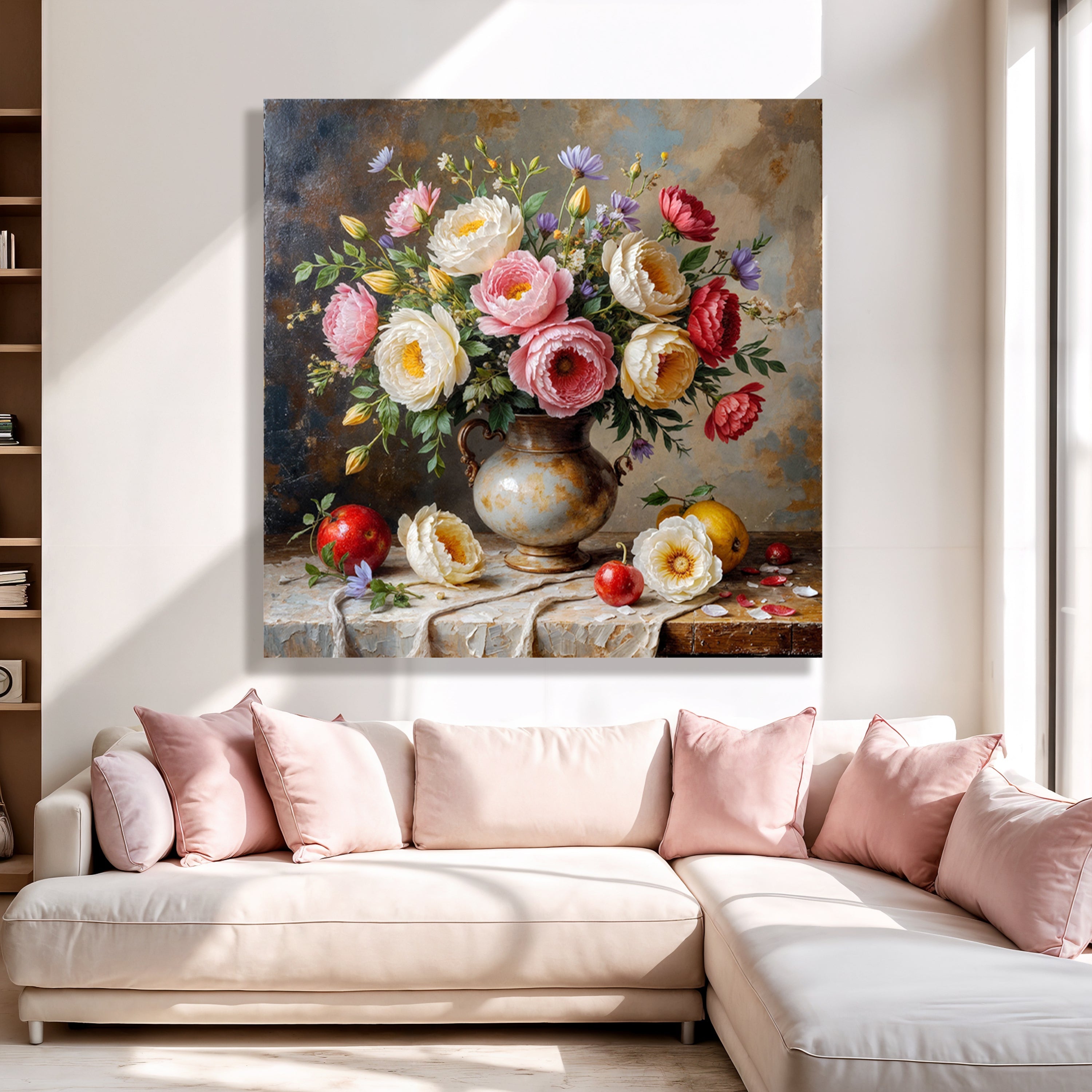 Sommerblumen-Vase Wandkunst