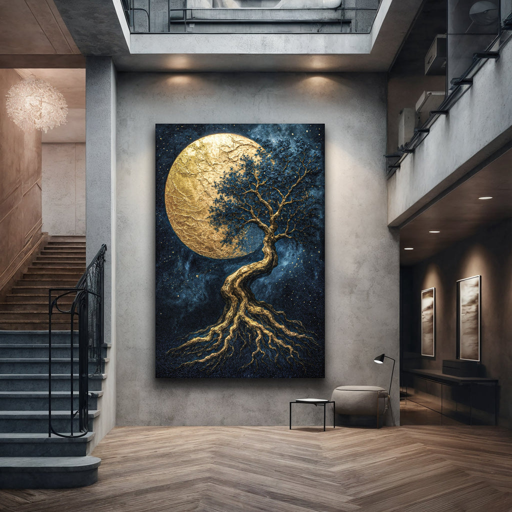Mondbaum des Lebens Wandkunst