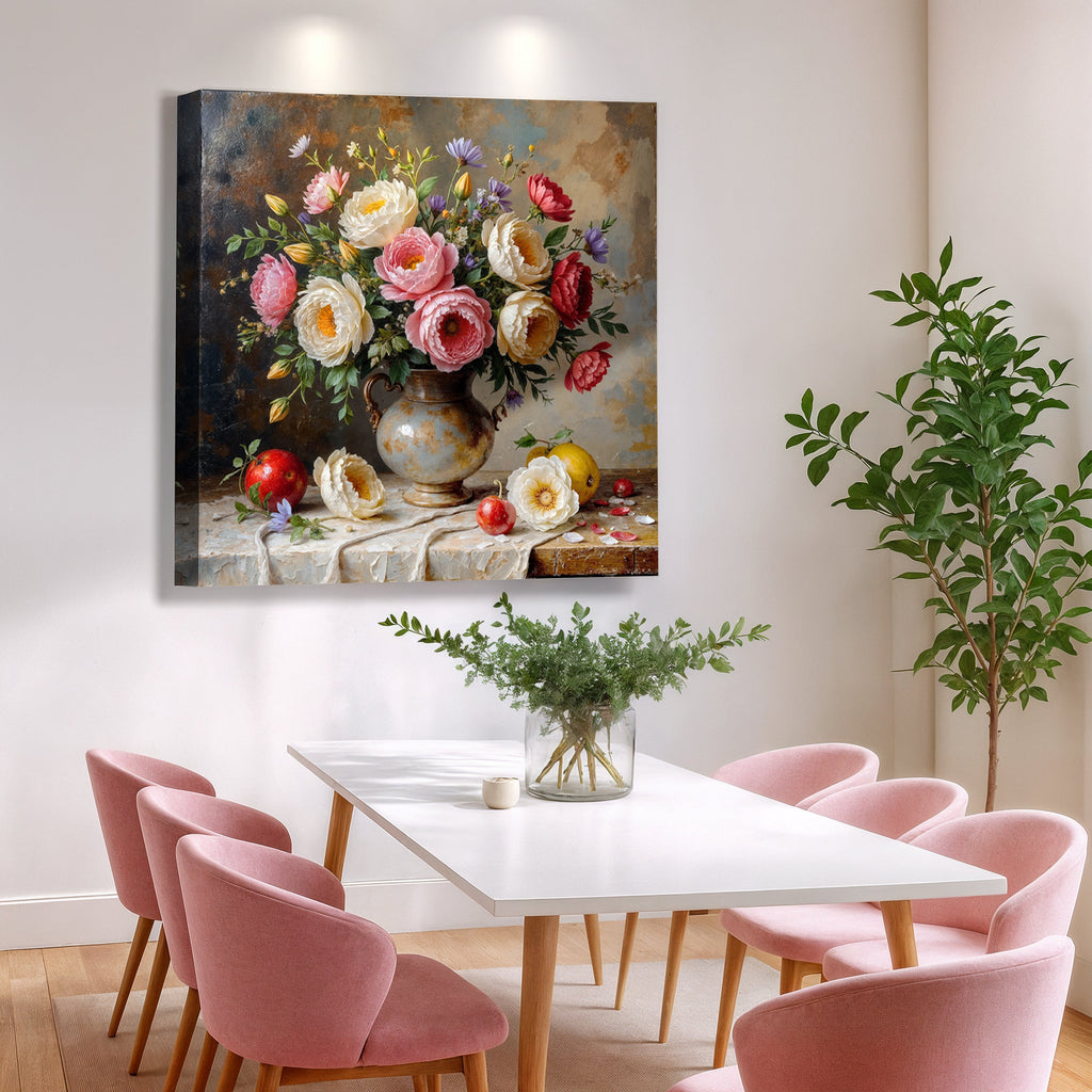 Sommerblumen-Vase Wandkunst