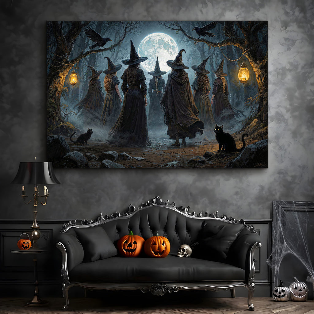 Hexenzirkel Halloween Wandkunst