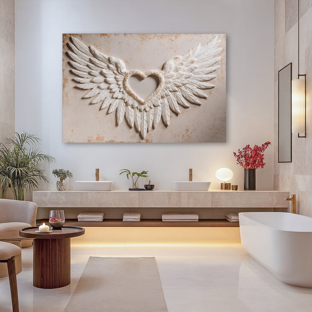 Abstrakte Wandkunst „Flügel der Liebe II“