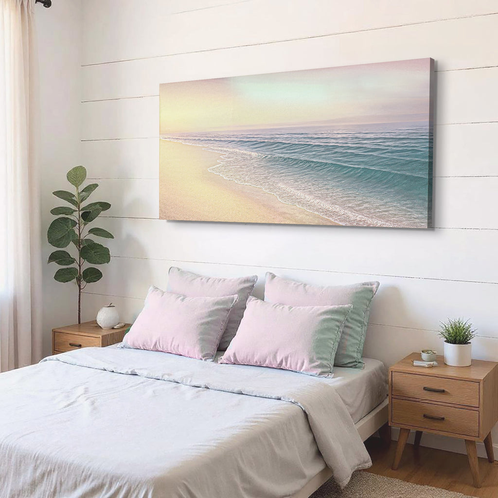Glückseligkeit am Strand: Küsten-Wandkunst