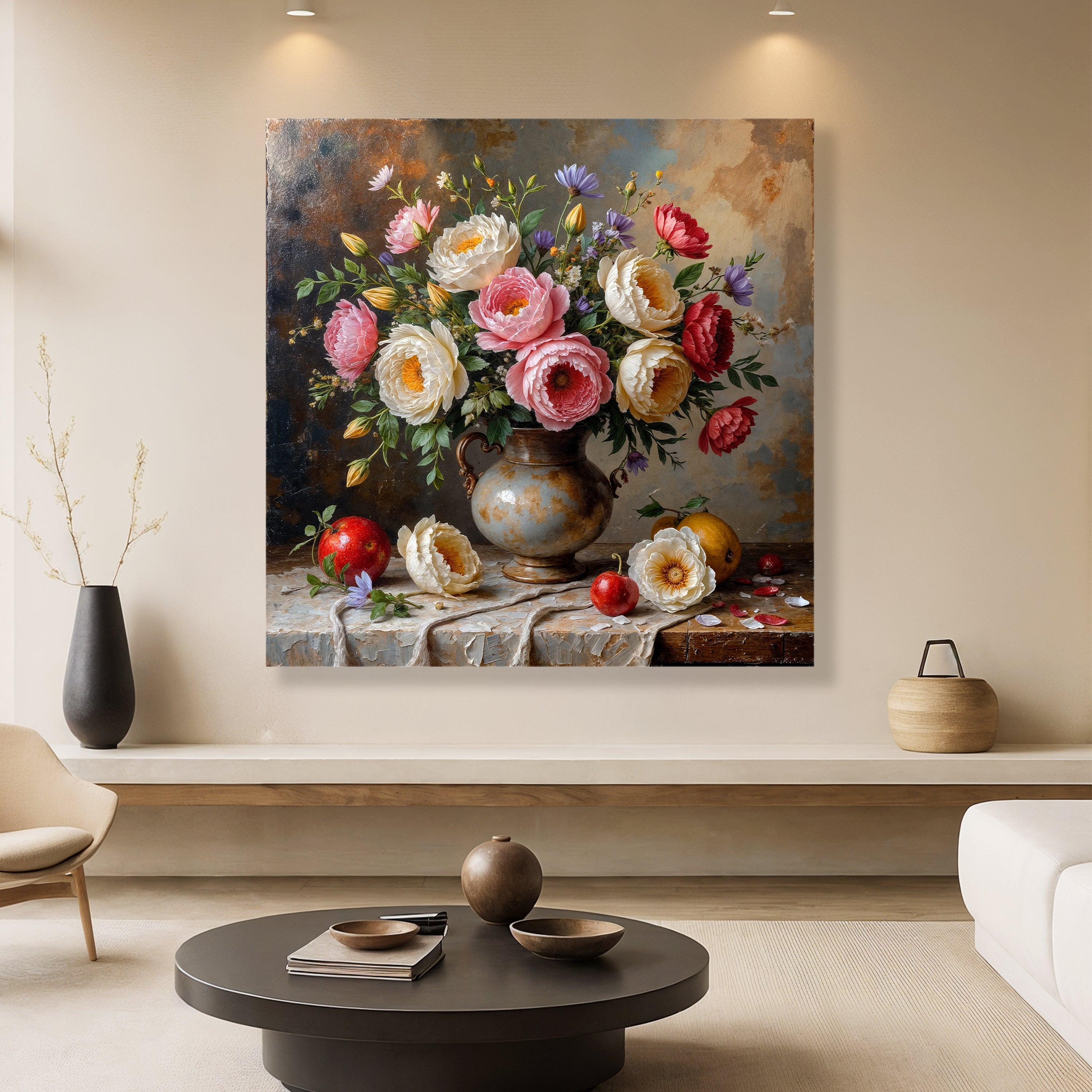 Sommerblumen-Vase Wandkunst