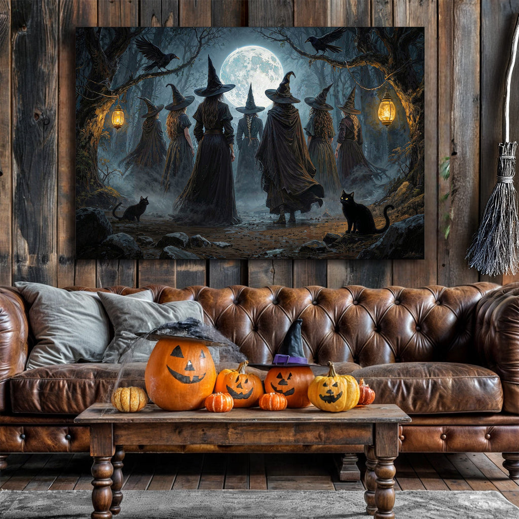 Hexenzirkel Halloween Wandkunst