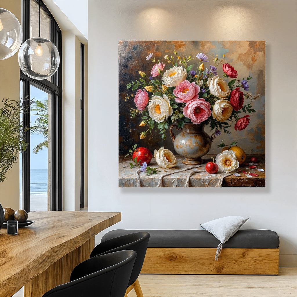 Sommerblumen-Vase Wandkunst