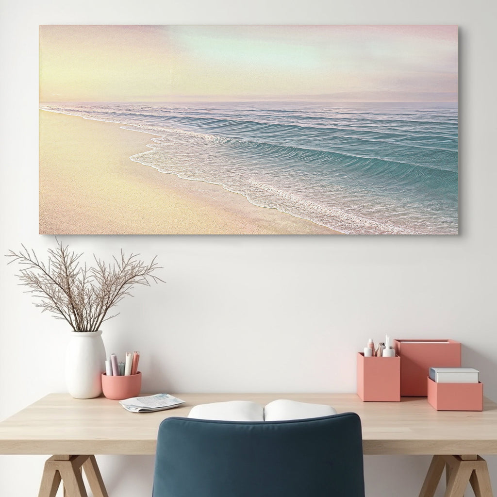 Glückseligkeit am Strand: Küsten-Wandkunst