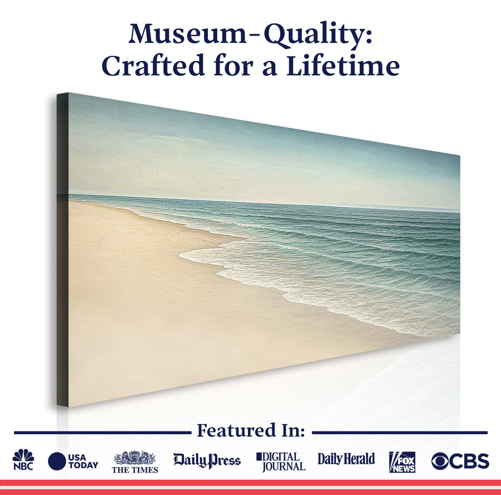 Glückseligkeit am Strand: Küsten-Wandkunst