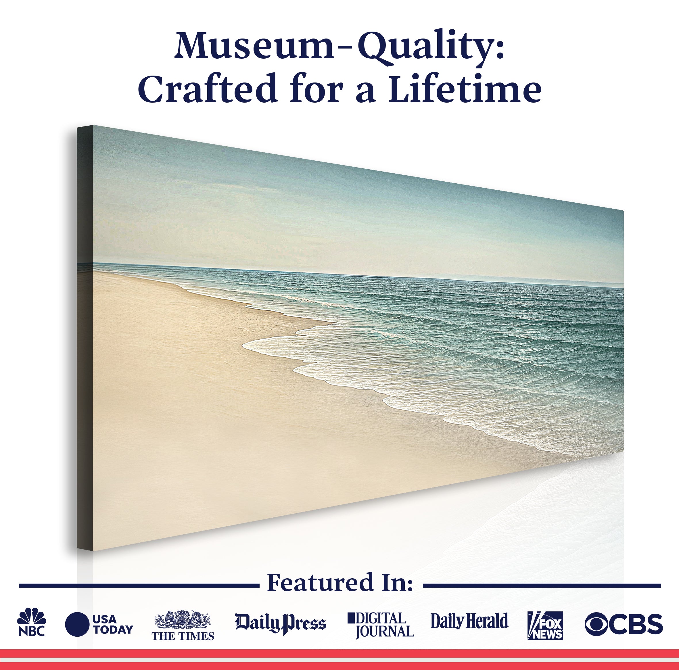 Glückseligkeit am Strand: Küsten-Wandkunst