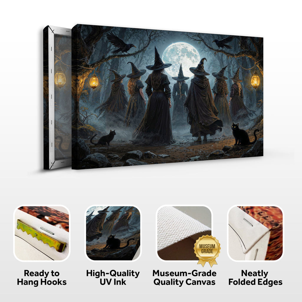 Hexenzirkel Halloween Wandkunst